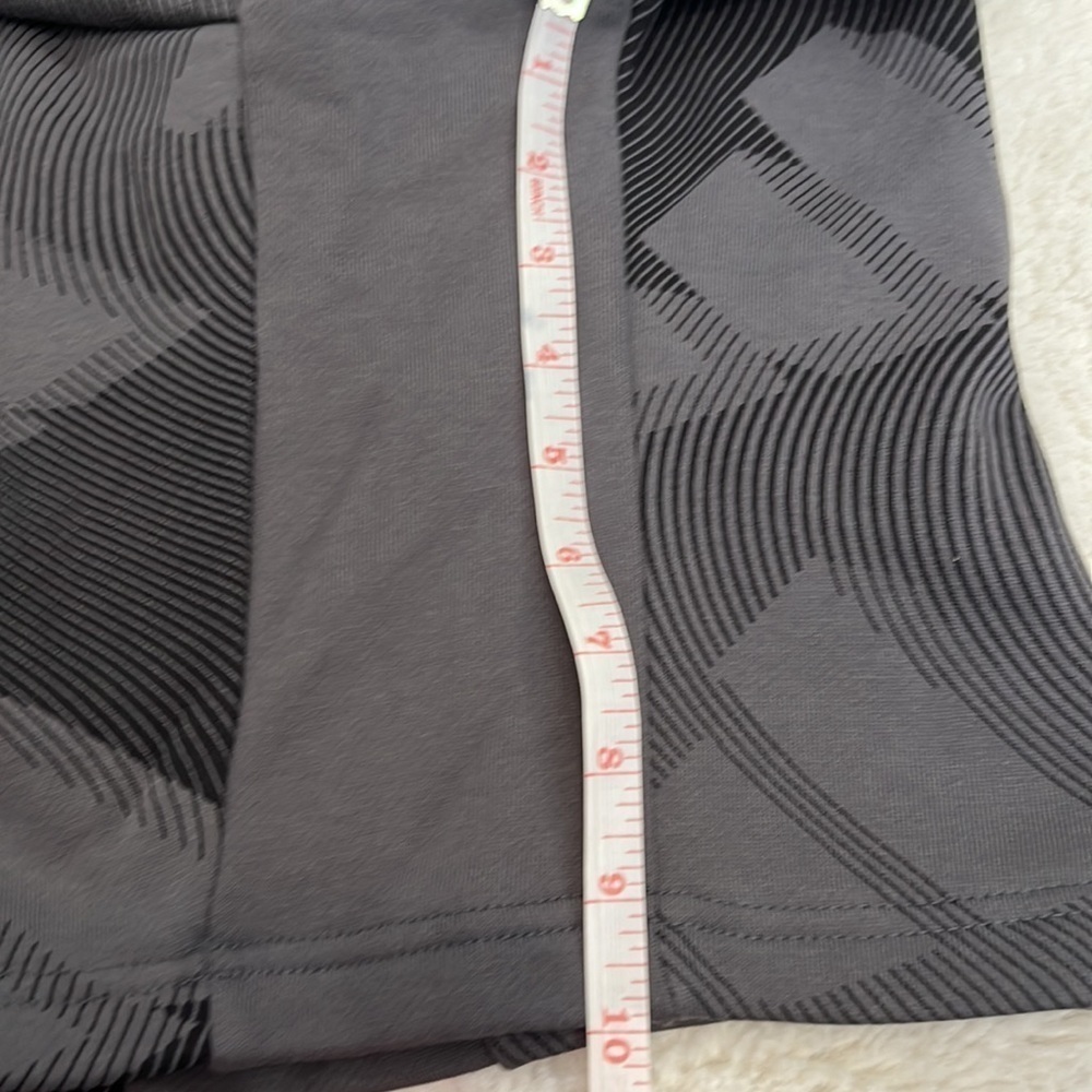 Adidas sportswear French terry cloth shirt size L graphic print black and gray - Picture 8 of 12